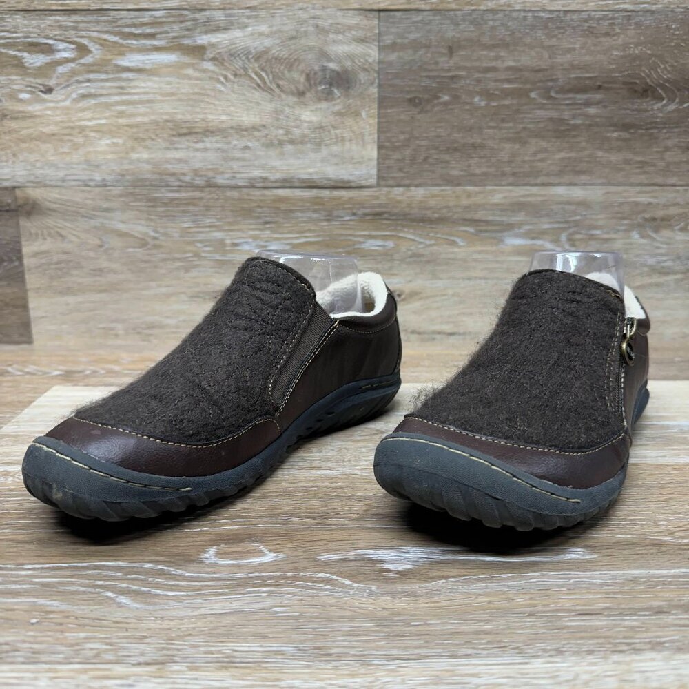 JBU Crimson Slip On Brown Vegan Casual Shoe Women's Size 8